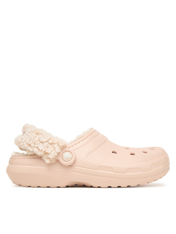 Crocs Crocs Şlapi Classic Fleece Lined Clog Quartz 211396 Roz