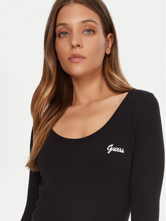 Guess Guess Body V5BP09 KCBF1 Czarny Slim Fit