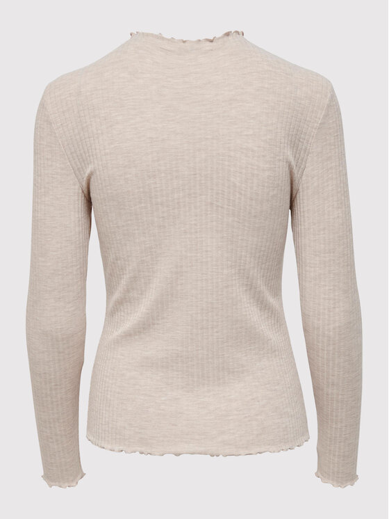 ONLY ONLY Блузка Emma 15180040 Бежевий Slim Fit