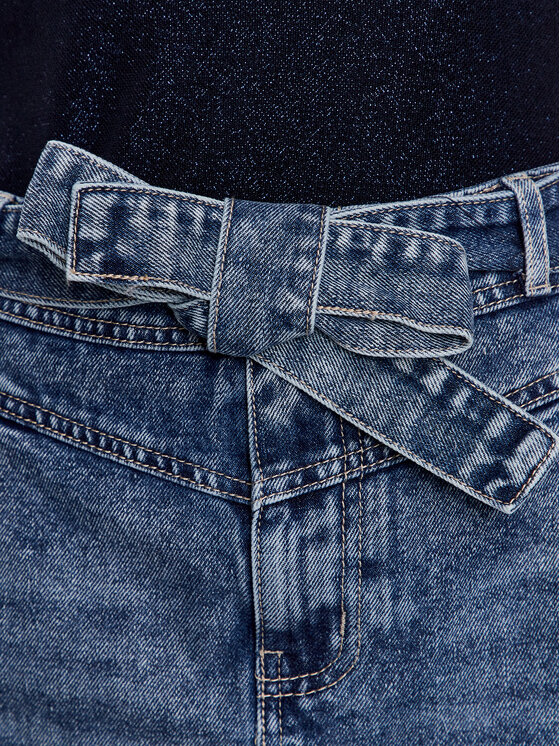 Morgan Morgan Spódnica jeansowa 231-JSTELA1 Niebieski Regular Fit