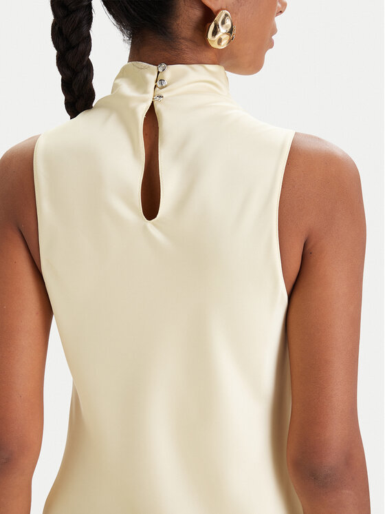 Patrizia Pepe Patrizia Pepe Cocktail obleka 8A1627/A269-Y478 Rumena Regular Fit