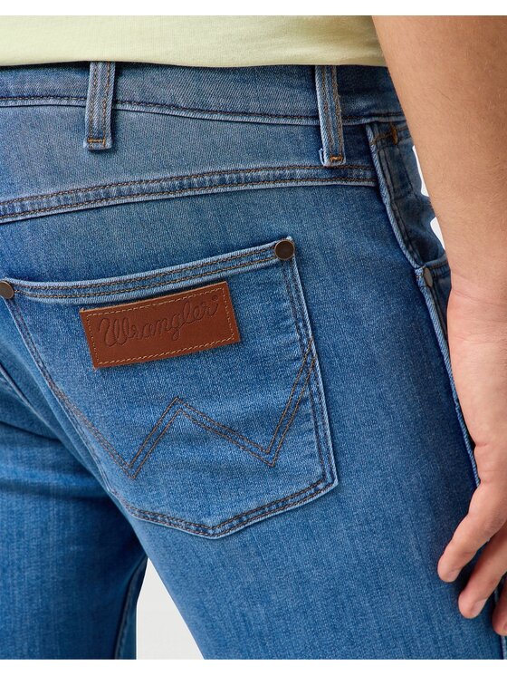 Wrangler Wrangler Jeansy Greensboro Niebieski Regular Fit