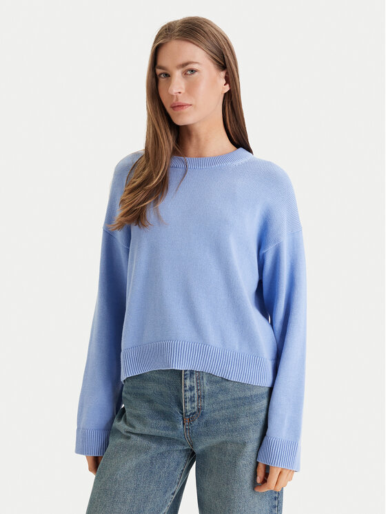 Calvin Klein Pulover LV047D305G Albastru Relaxed Fit