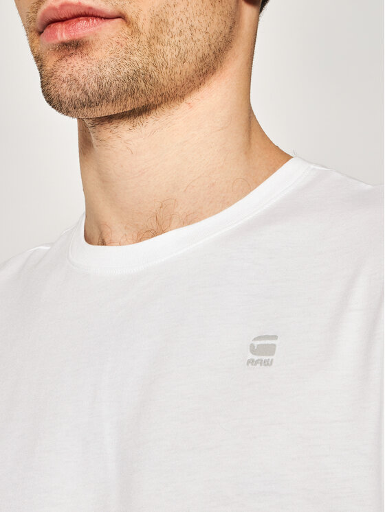 G-Star Raw G-Star Raw T-Shirt Base-S D16411-336-110 Biały Regular Fit
