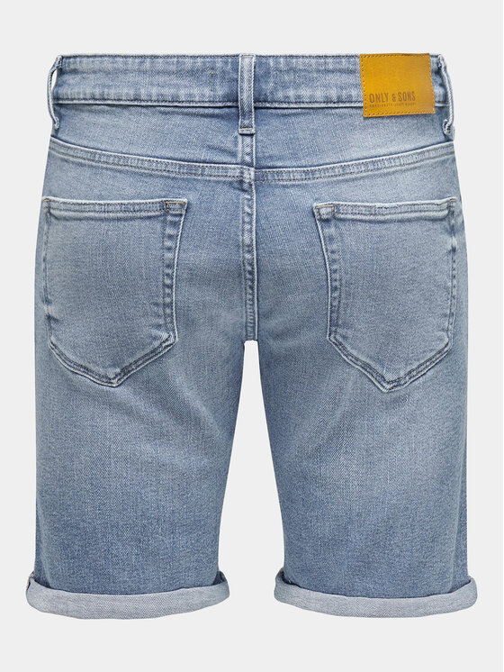 Only & Sons Only & Sons Τζιν σορτσάκια Ply 22028772 Μπλε Slim Fit