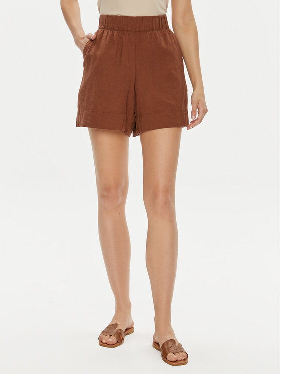 Gap Bavlnené šortky 582942-00 Hnedá Regular Fit