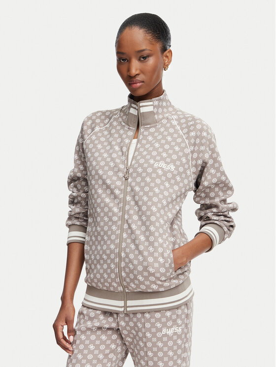Guess Guess Μπλούζα V5YQ03 KB212 Ανοιχτό καφέ Regular Fit