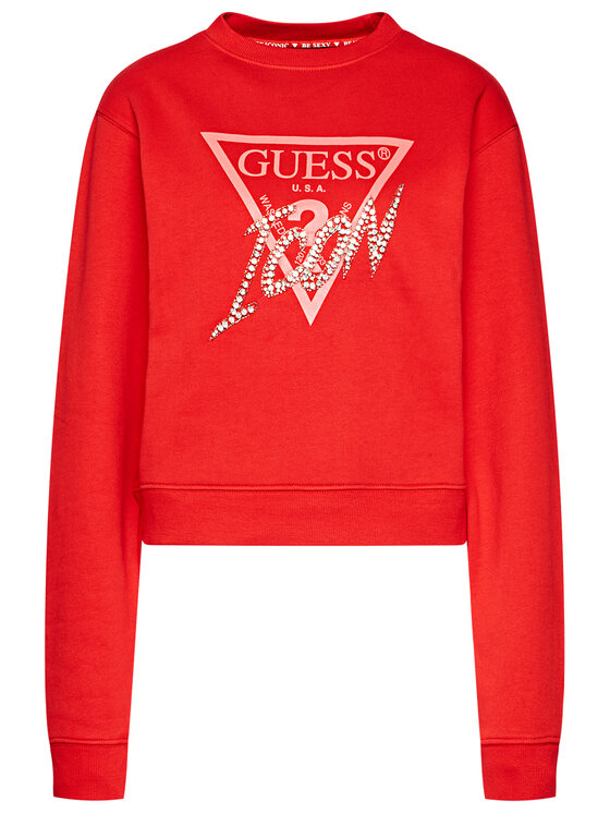 Guess Guess Sweatshirt Icon W0YQ47 K68I0 Rot Regular Fit