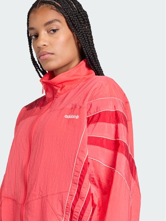 adidas adidas Bluza SANTIAGO WOVEN Czerwony Oversize