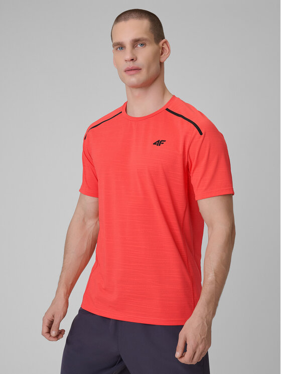 4F 4F Koszulka techniczna active Czerwony Regular Fit