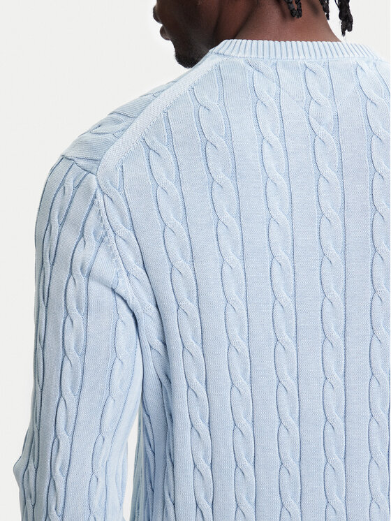Tommy Hilfiger Tommy Hilfiger Svetr Classic MW0MW39524 Světle modrá Regular Fit