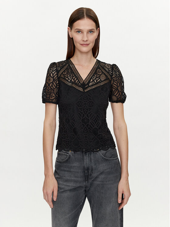 Morgan Morgan Bluse 241-DOULI Schwarz Regular Fit
