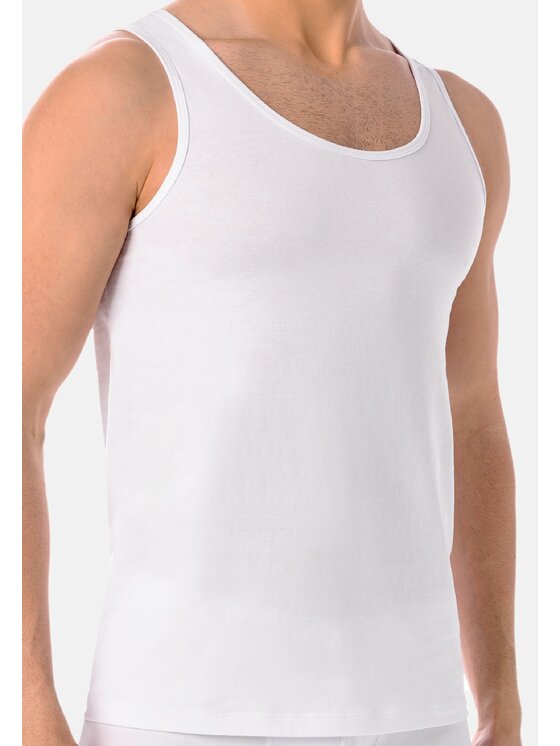 Teyli Teyli Podkoszulek 360 Biały Classic Fit
