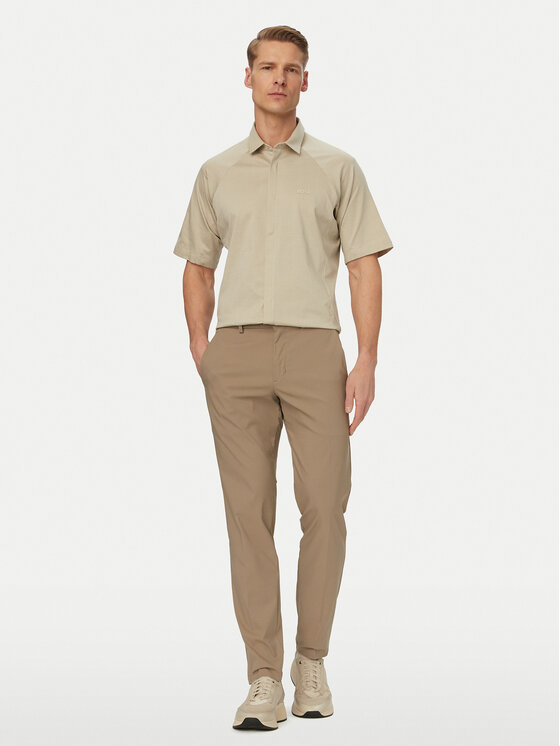 BOSS BOSS Штани з тканини T_Phoenix Pro 50541368 Бежевий Regular Fit