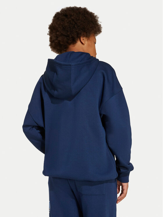 adidas adidas Džemperis Trefoil JV8651 Tamsiai mėlyna Loose Fit