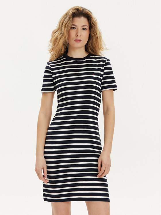 Tommy Hilfiger Tommy Hilfiger Ежедневна рокля New Cody WW0WW42721 Тъмносин Slim Fit