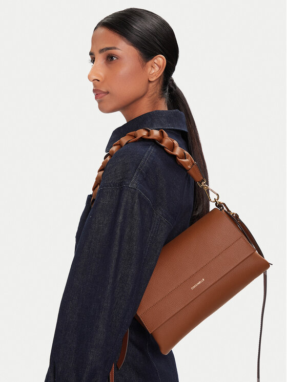 Coccinelle Coccinelle Handtasche M50 Boheme Grana Double E1 M50 12 01 01 Braun