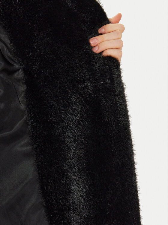 MAX&Co. MAX&Co. Pelzmantel 2428456012200 Schwarz Regular Fit