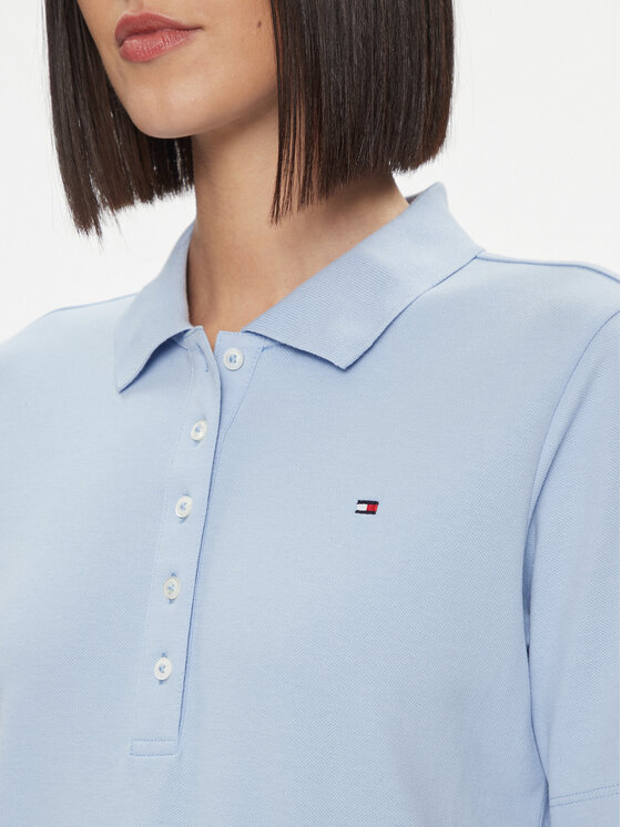 Tommy Hilfiger Tommy Hilfiger Polo 1985 Reg Pique Polo Ss WW0WW37820 Błękitny Regular Fit