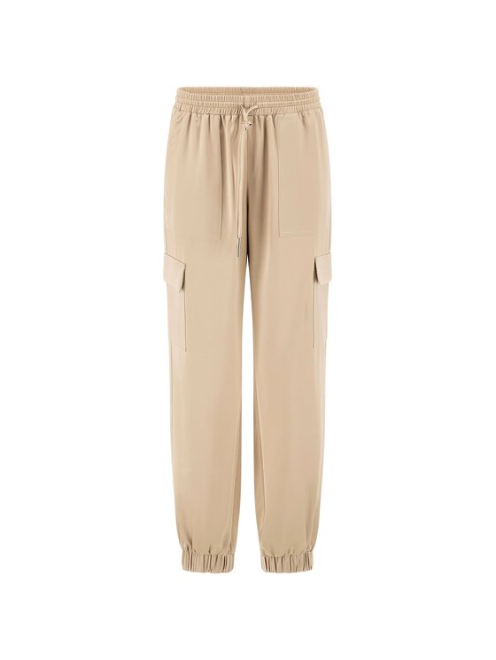 Guess Guess Spodnie materiałowe 172809 Beżowy Slim Fit
