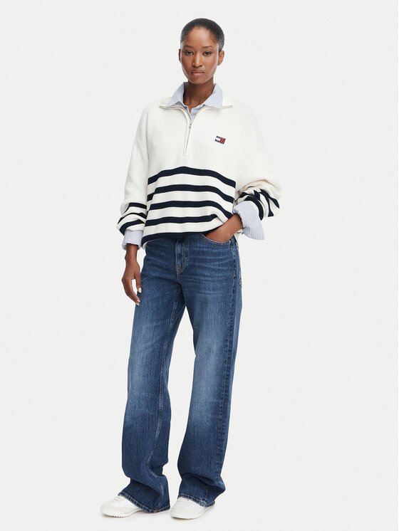 Tommy Jeans Tommy Jeans Megztinis DW0DW22928 Kreminė Regular Fit