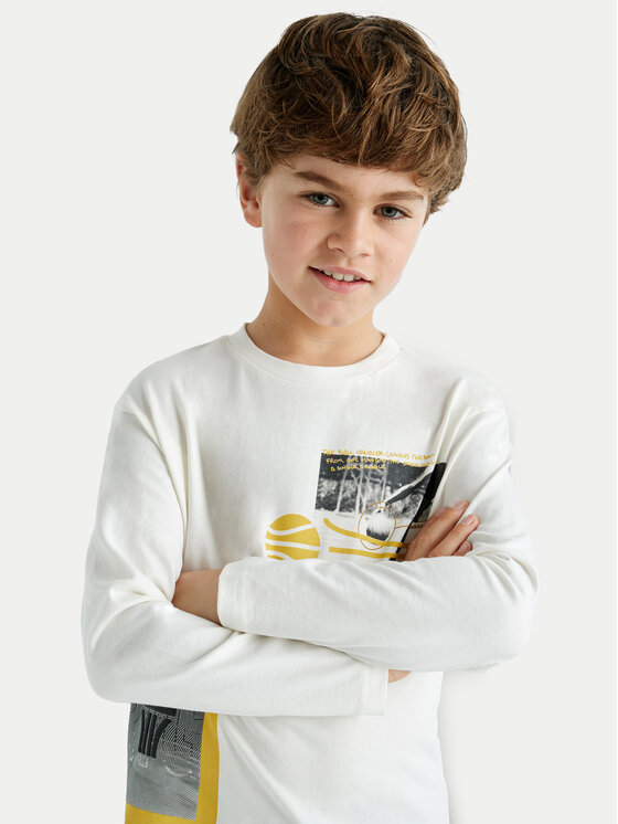 Mayoral Mayoral Bluse 7091 Écru Regular Fit