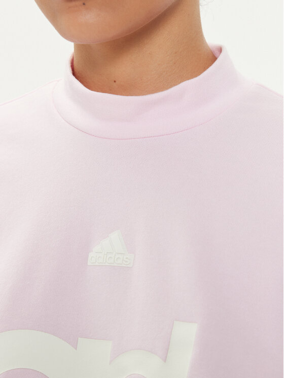 adidas adidas Pulóver French Terry Print IS4299 Rózsaszín Loose Fit