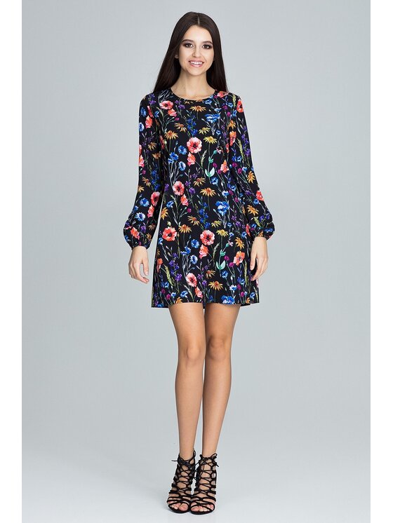 FIGL FIGL Φόρεμα M596 Έγχρωμο Regular Fit