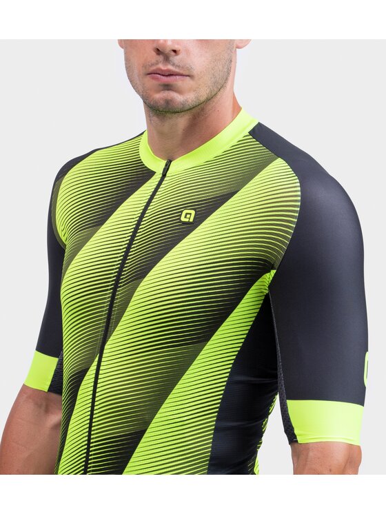 Alé Cycling Alé Cycling Koszulka rowerowa PR-R Square Zielony Fitted Fit
