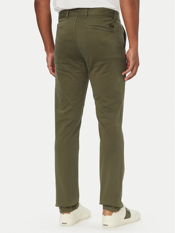 BOSS BOSS Chinosy Chino_slim 50510933 Zielony Regular Fit