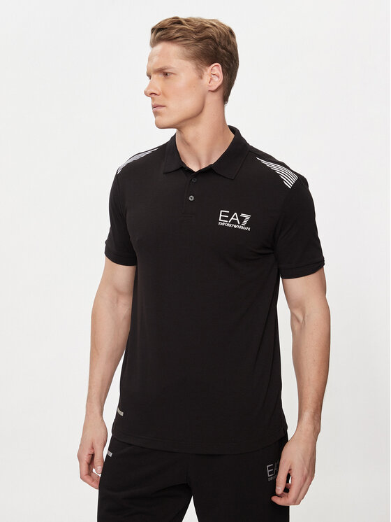 EA7 Emporio Armani Polo 3DPF51 PJULZ 1200 Crna Regular Fit