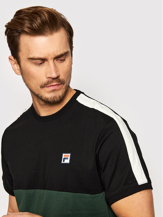 T-shirt Cian Blocked 688985 Verde Regular Fit