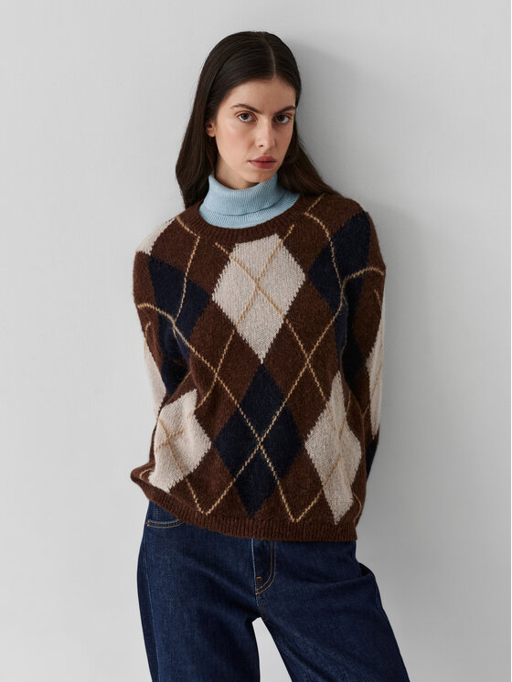 TATUUM TATUUM Sweter LOREMA Kolorowy Classic Fit