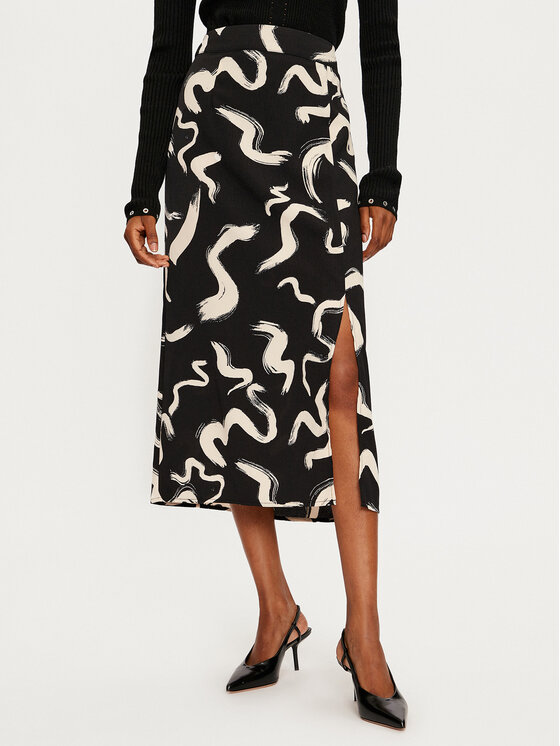 ONLY ONLY Midi szoknya Nova 15331905 Fekete Regular Fit
