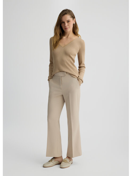 Liu Jo Liu Jo Pantalone da abito CA5094T2200X065A Beige Regular Fit