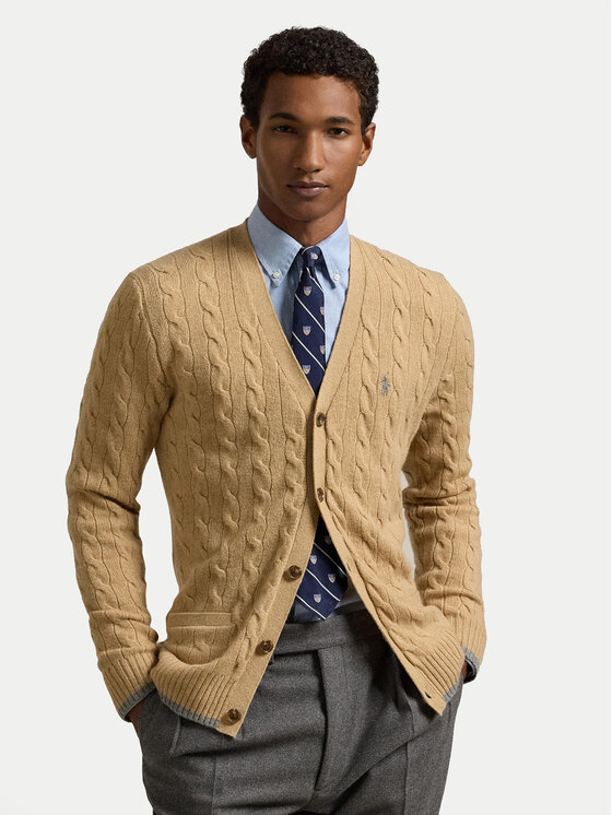 Polo Ralph Lauren Кардиган 710949808003 Бежов Regular Fit | Modivo.bg