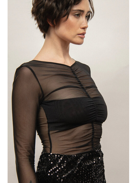 Nudyess Nudyess Body Amour z siateczki Nero Fitted Fit
