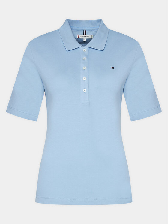 Tommy Hilfiger Tommy Hilfiger Polo 1985 Reg Pique Polo Ss WW0WW37820 Błękitny Regular Fit