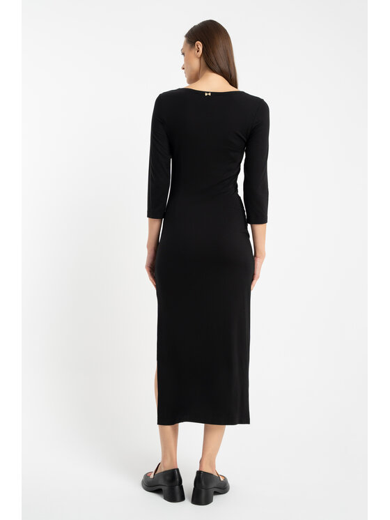 CLICK CLICK Sukienka koktajlowa 60-6149 Czarny Skinny Fit