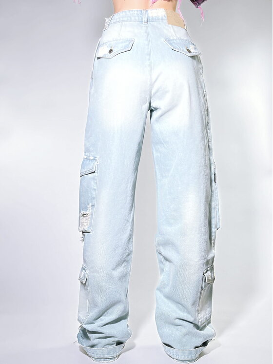 MissDenim MissDenim Jeansy Baggy Niebieski Boyfriend Fit