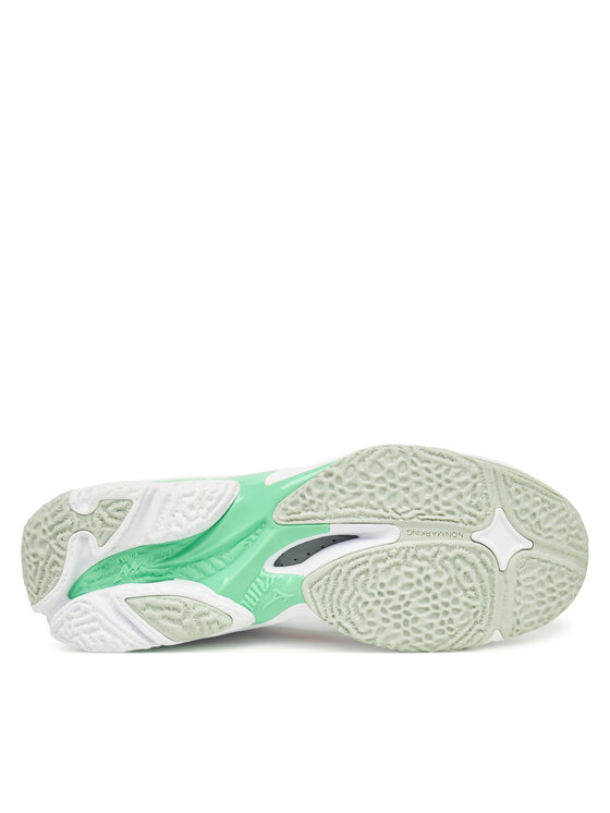 Mizuno Mizuno Čevlji za športe v zaprtih prostorih Wave Lightning Z8 Mid V1GA2405 Bela