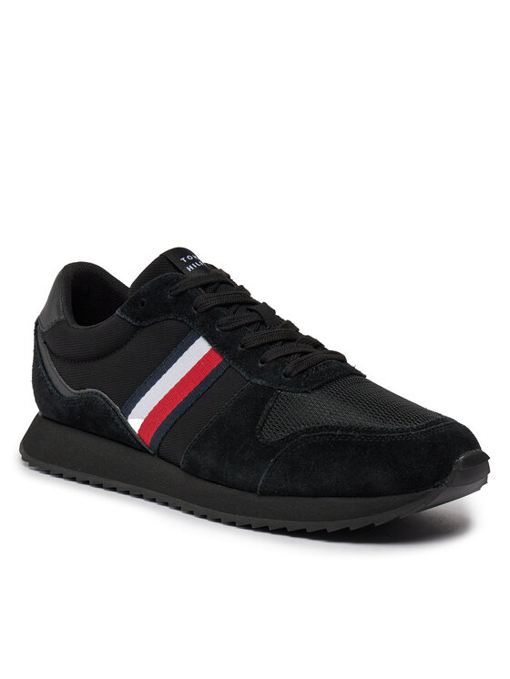 Tommy Hilfiger Tommy Hilfiger Sneakers Runner Evo Mix Ess FM0FM04886 Schwarz