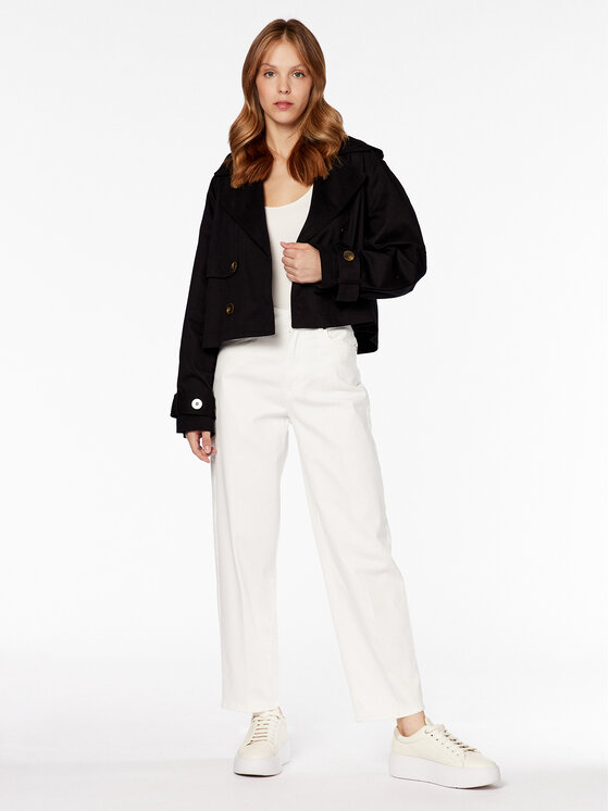 Gina Tricot Gina Tricot Kevad-sügis jope Cam 19204 Must Relaxed Fit