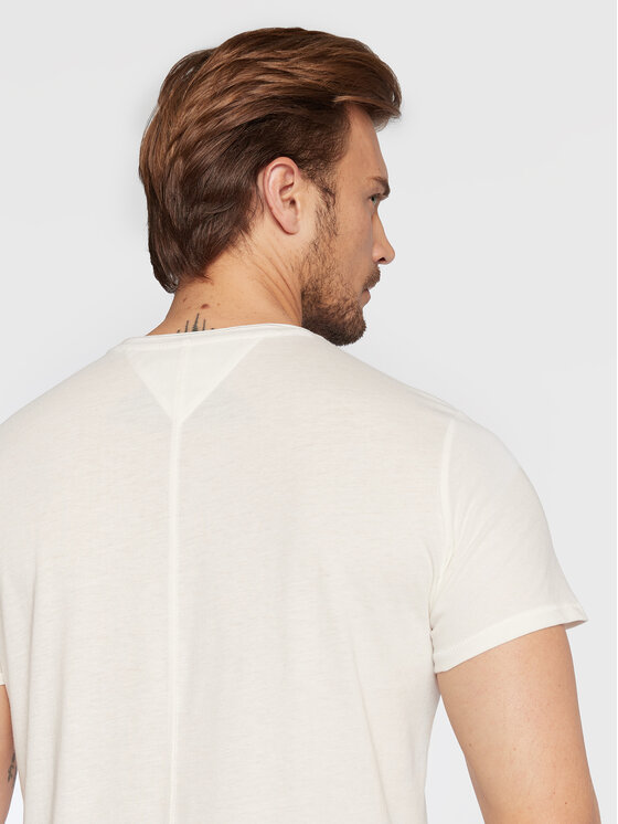 Tommy Jeans Tommy Jeans T-krekls Jaspe DM0DM09586 Balts Slim Fit