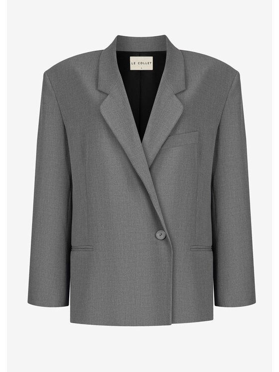 Le Collet Le Collet Marynarka OZI Szary Oversize