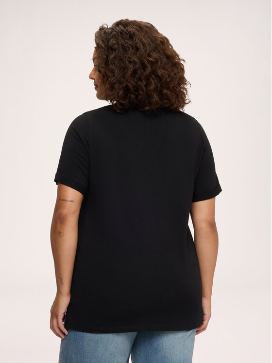 Fiorella Rubino Fiorella Rubino T-Shirt G0EPL109369N033 Czarny Regular Fit
