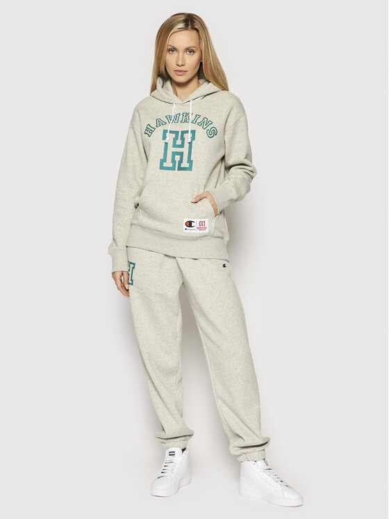 Champion Sweatshirt Unisex STRANGER THINGS Hawkins 217751 Grau Regular Fit  | Modivo.de