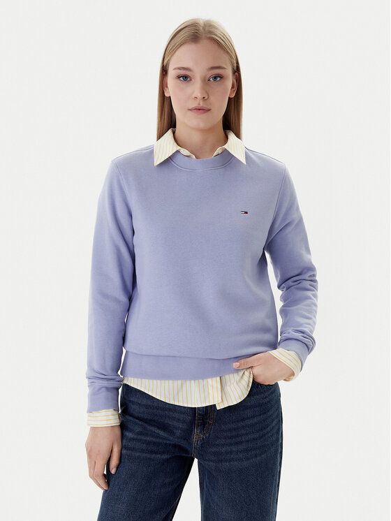 Tommy Jeans Tommy Jeans Džemperis Flag DW0DW19959 Mėlyna Regular Fit