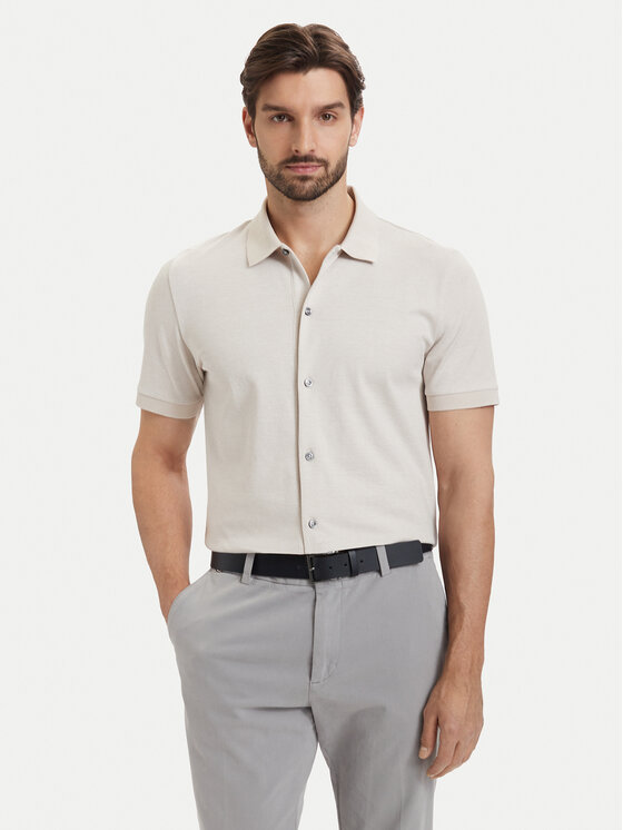 BOSS Cămașă H-Powell 102 50560014 Bej Regular Fit