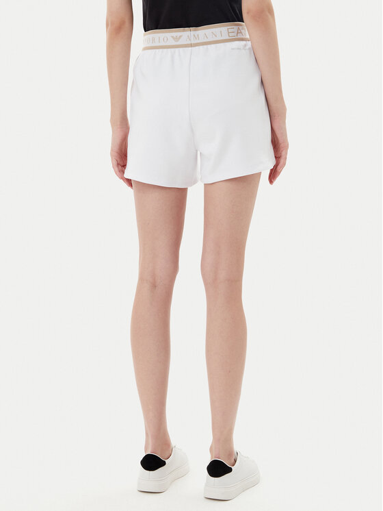 EA7 Emporio Armani EA7 Emporio Armani Pantaloni scurți sport 7W000280 AF12501 U0002 Alb Regular Fit